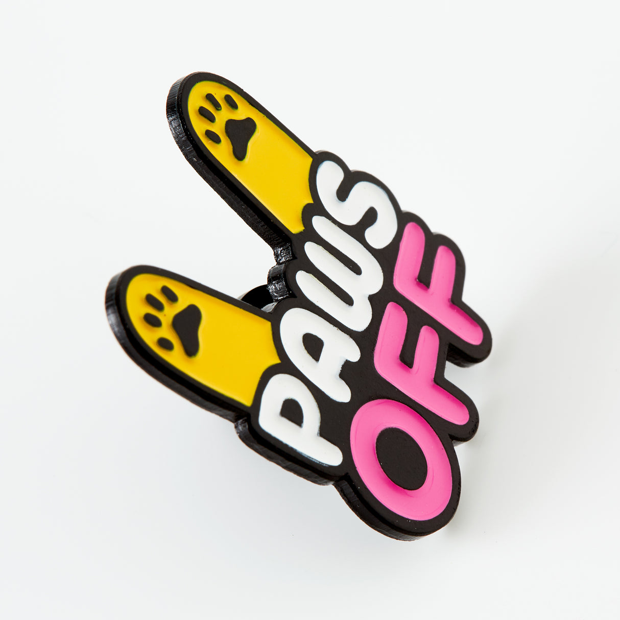 Paws Off Soft Enamel Pin