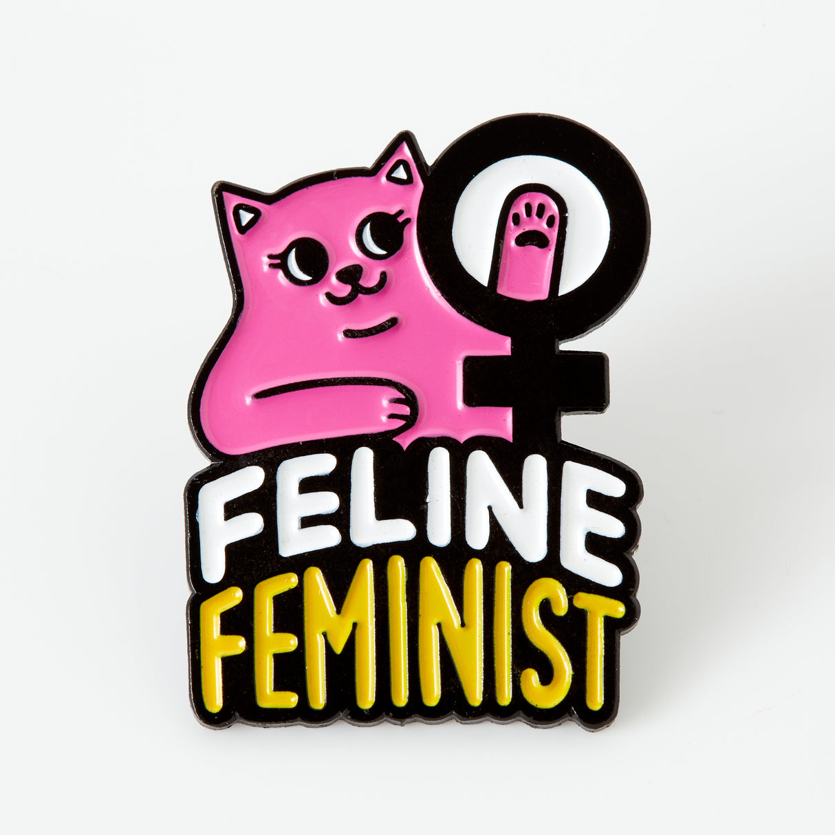 Feline Feminist Soft Enamel Pin