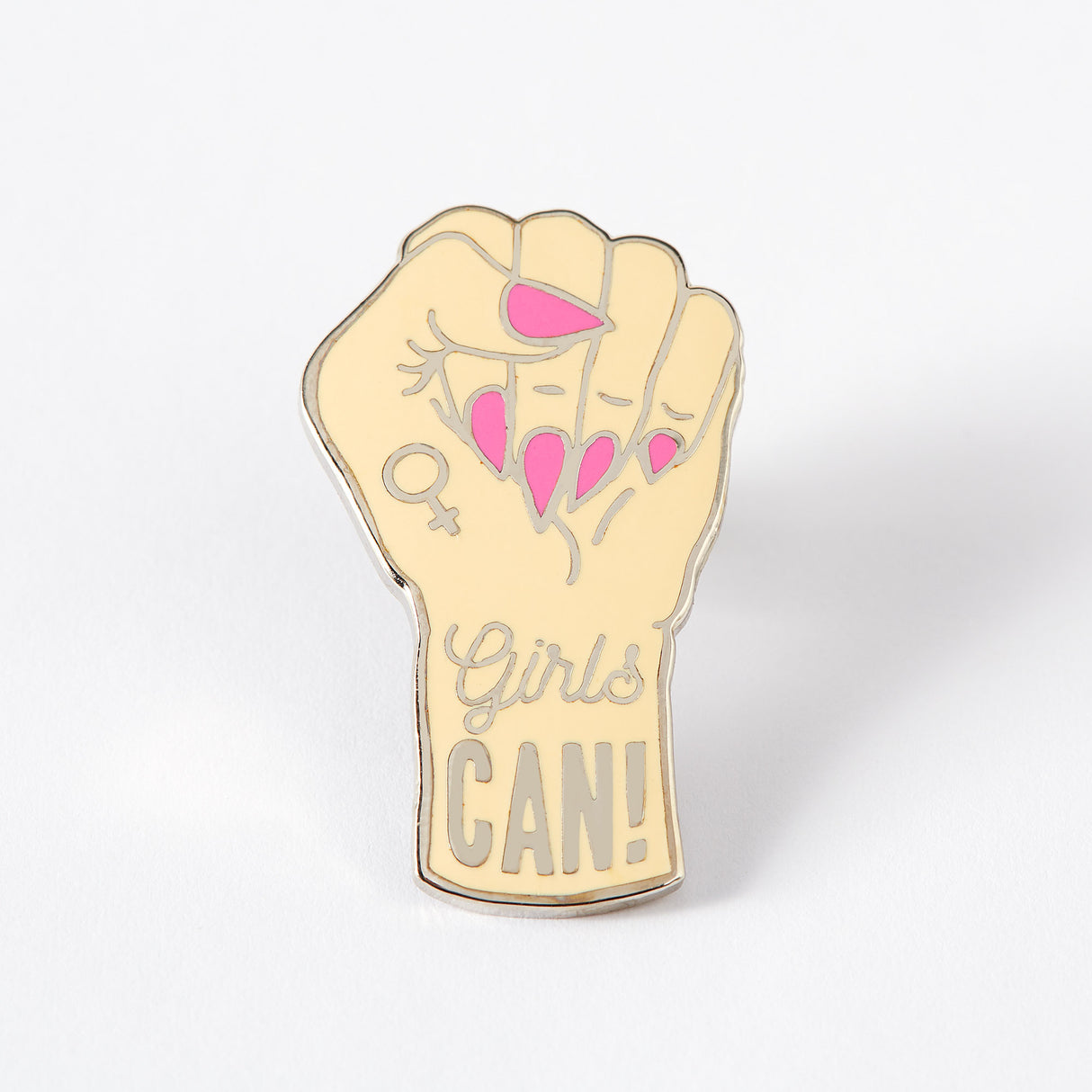 Girls Can Enamel Pin