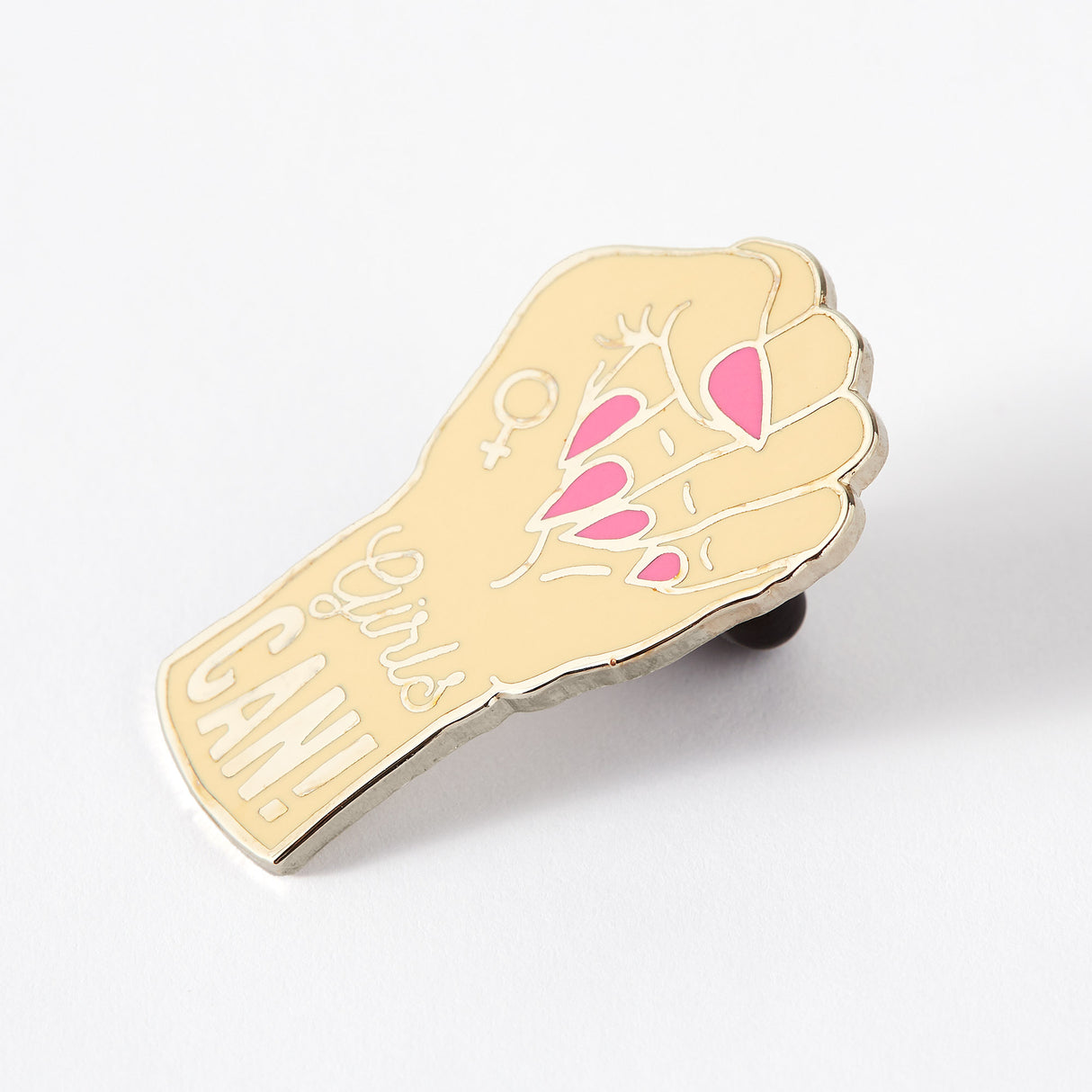 Girls Can Enamel Pin