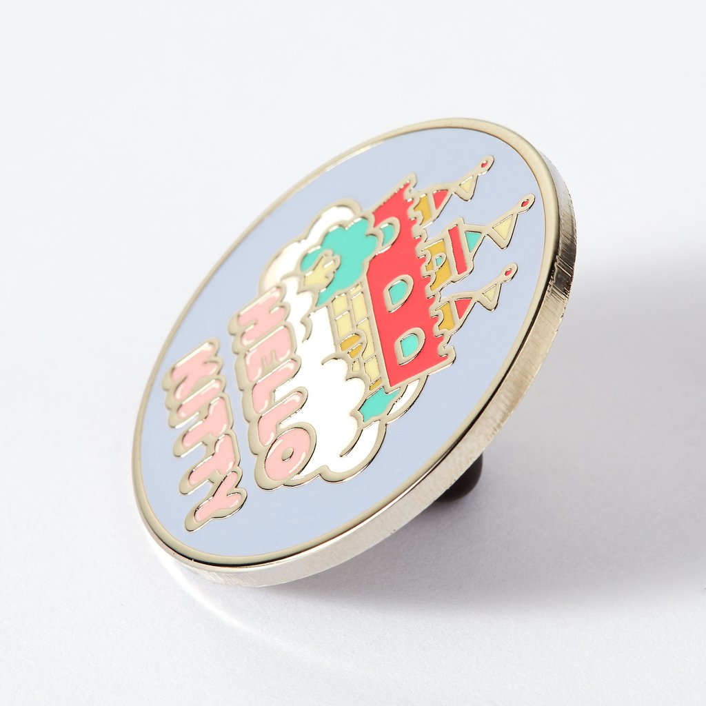 Hello Kitty Mermaid Castle Enamel Pin