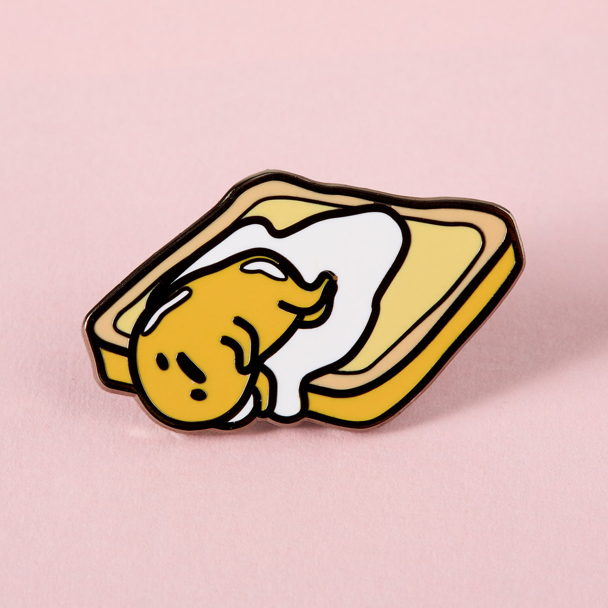 Gudetama On Toast Enamel Pin