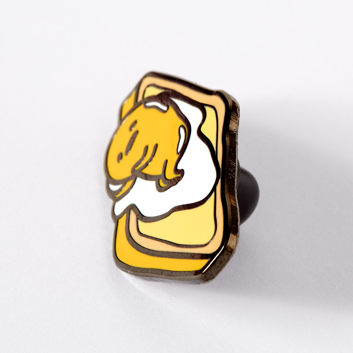 Gudetama On Toast Enamel Pin