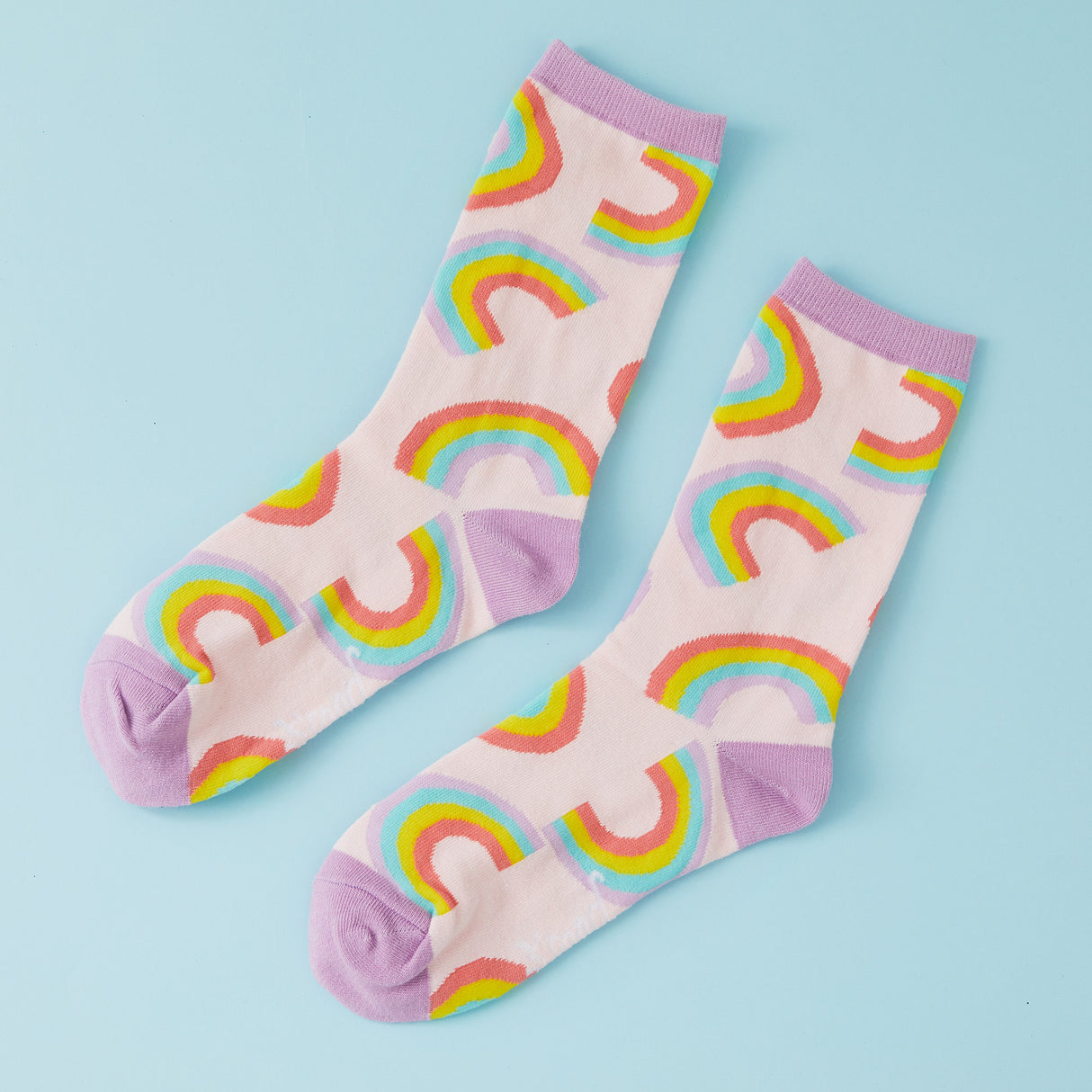 Rainbow Print Socks