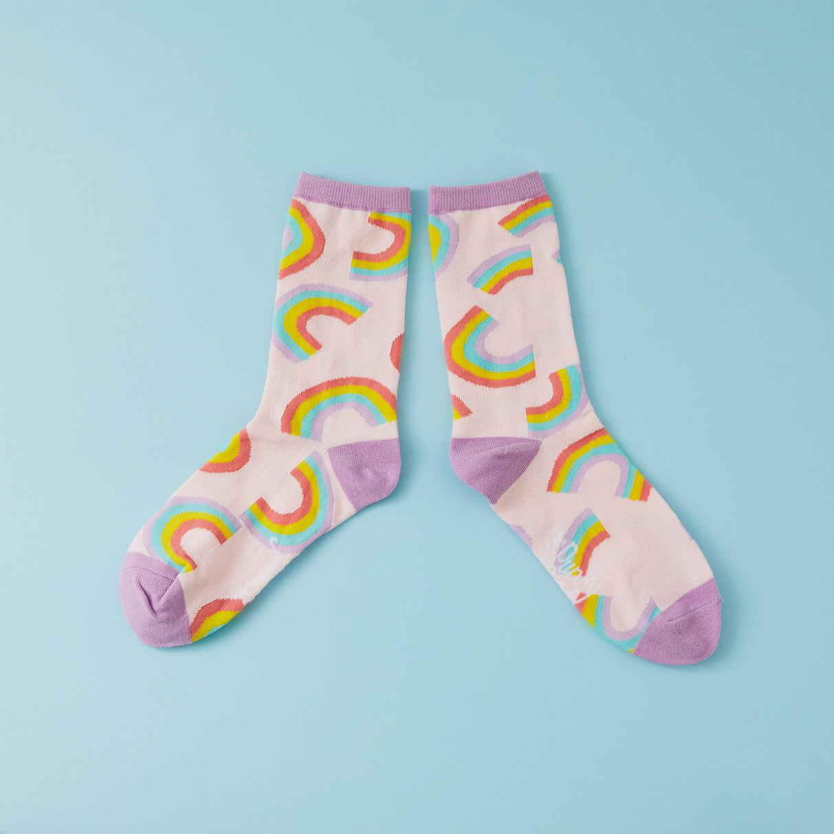 Rainbow Print Socks