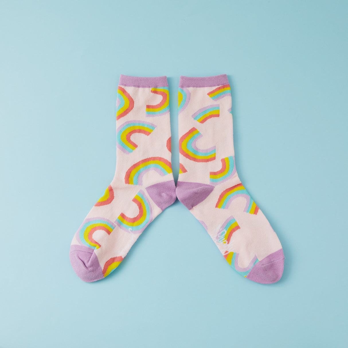 Rainbow Print Socks