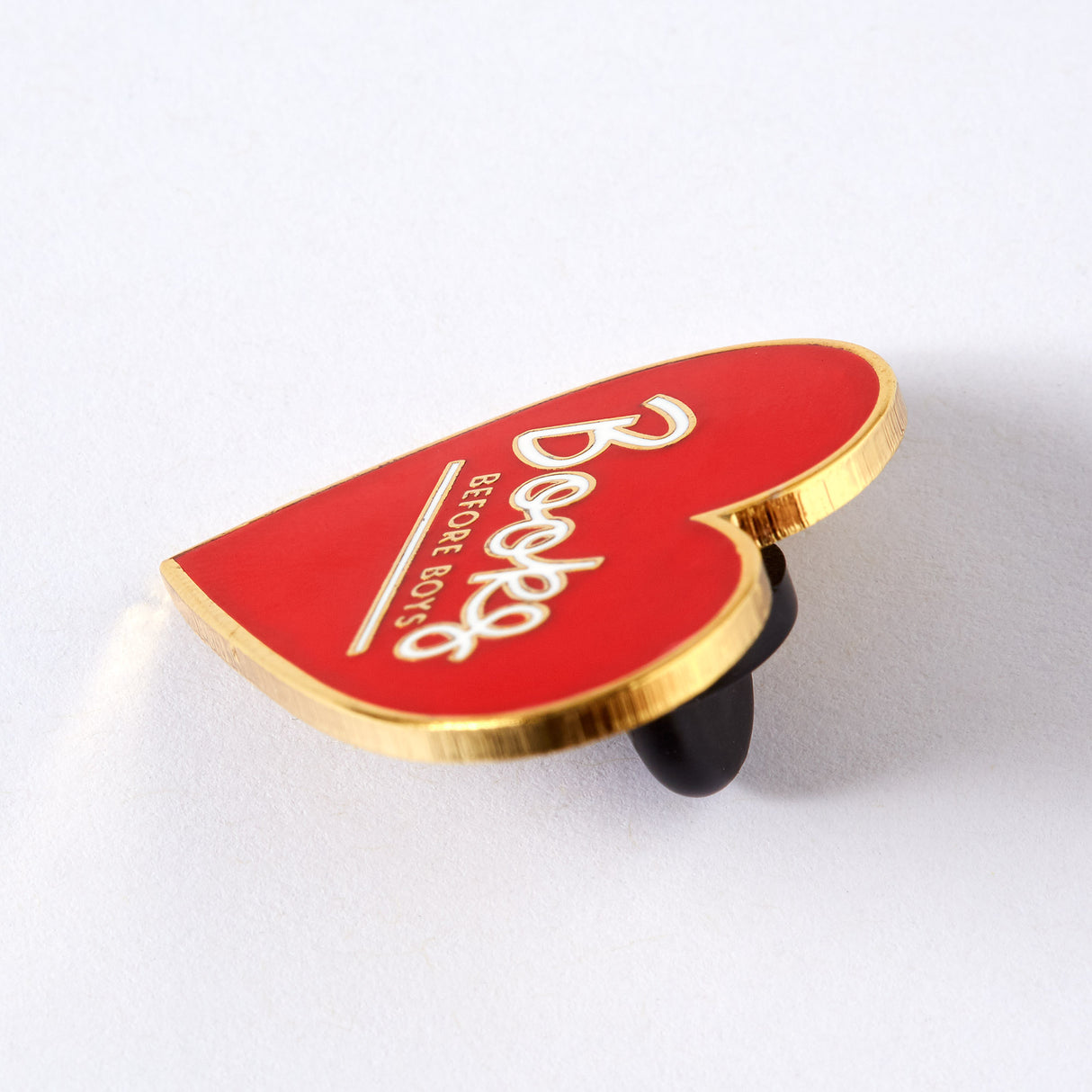 Books Before Boys Enamel Pin