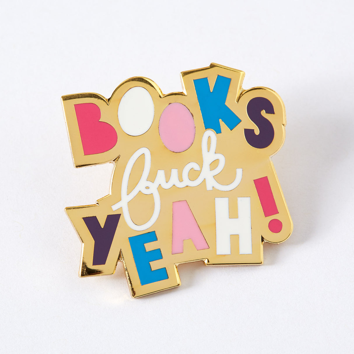 Books, F**K Yeah Enamel Pin