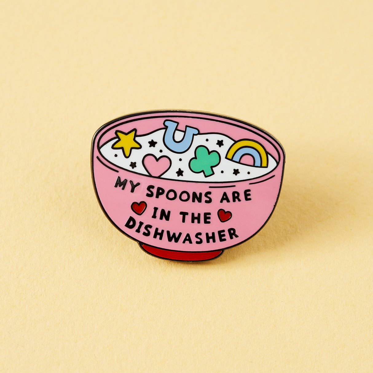 Spoons in the dishwasher Heart Enamel Pin