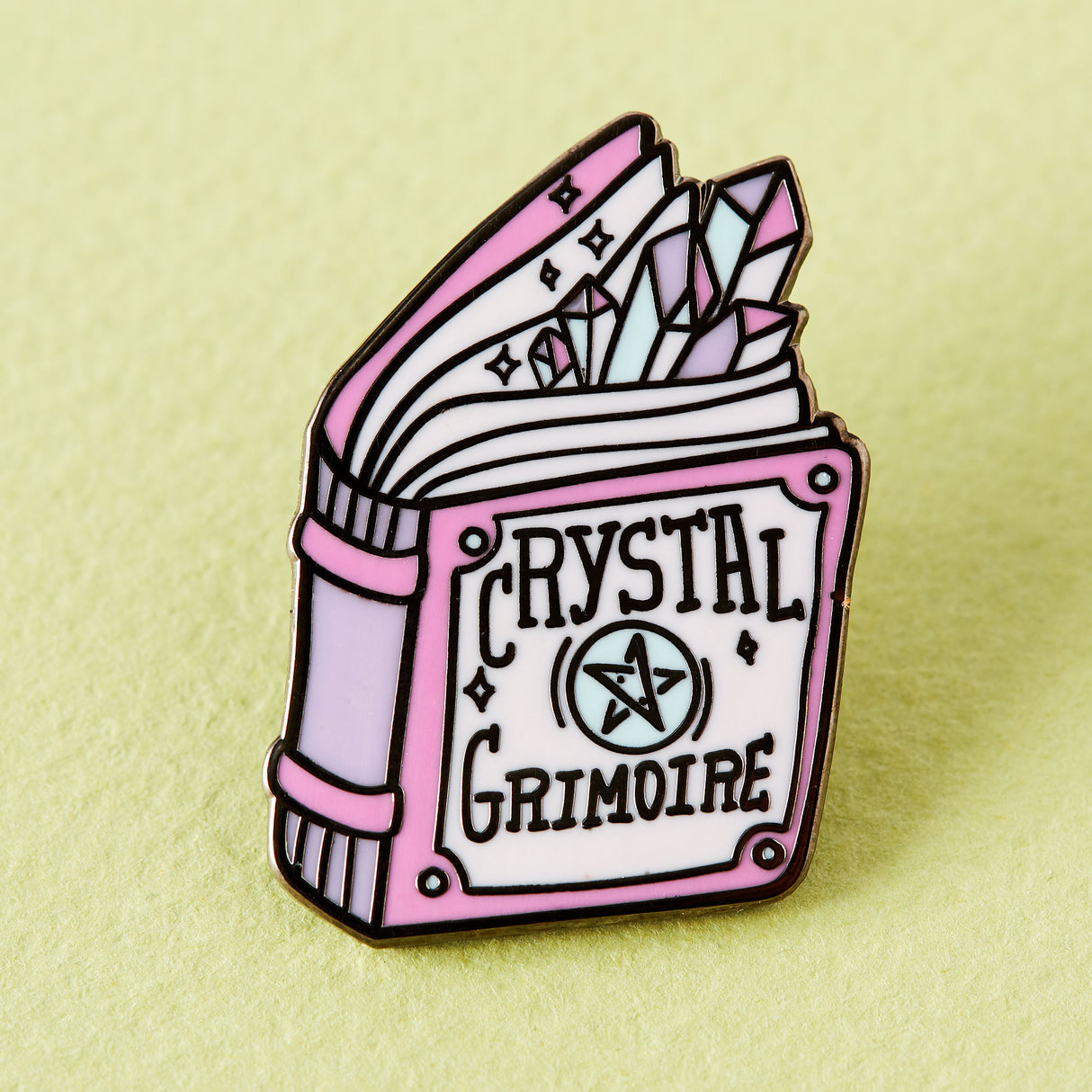 Crystal Grimoire Enamel Pin