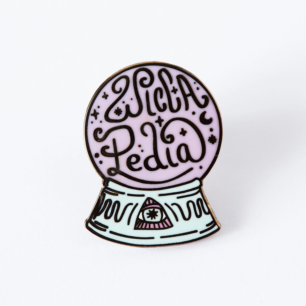 Wiccapedia Crystal Ball Enamel Pin