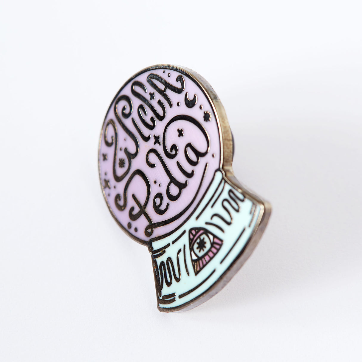 Wiccapedia Crystal Ball Enamel Pin
