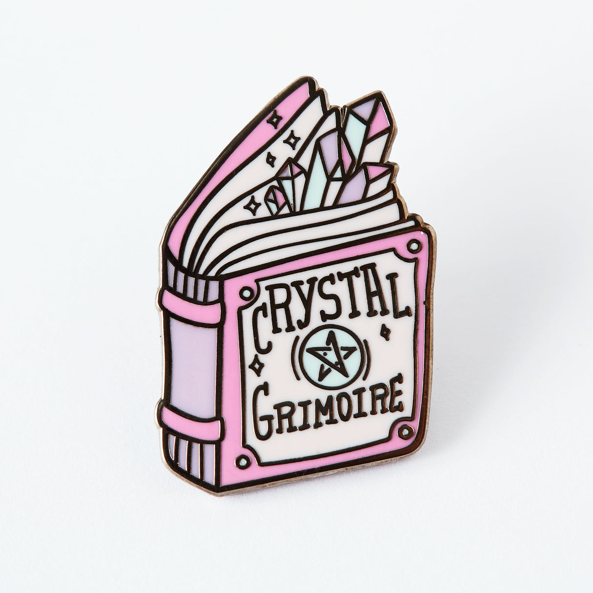 Crystal Grimoire Enamel Pin