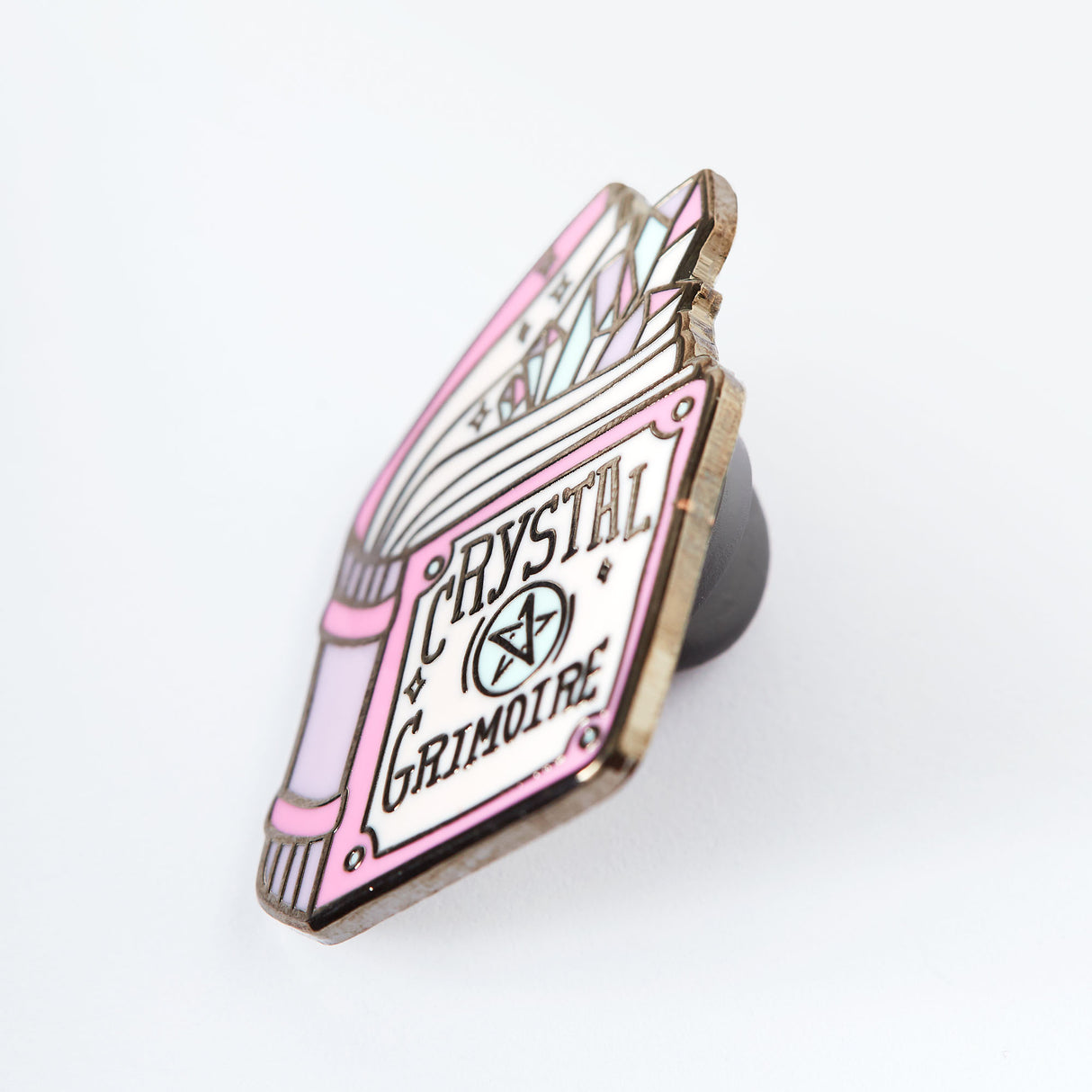 Crystal Grimoire Enamel Pin