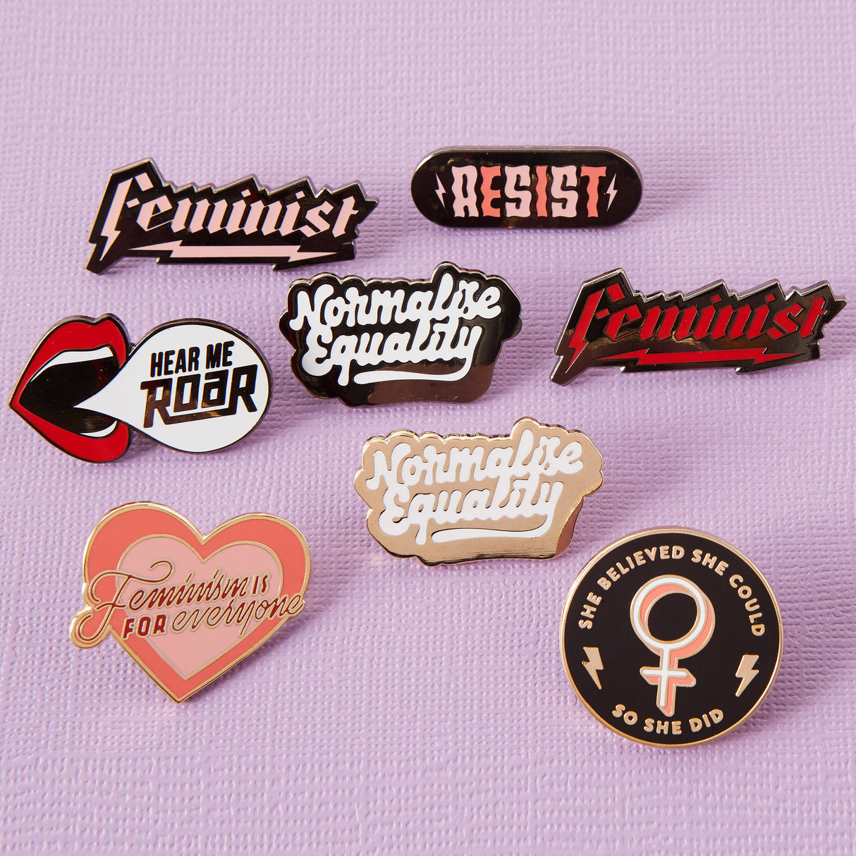 Normalise Equality Enamel Pin