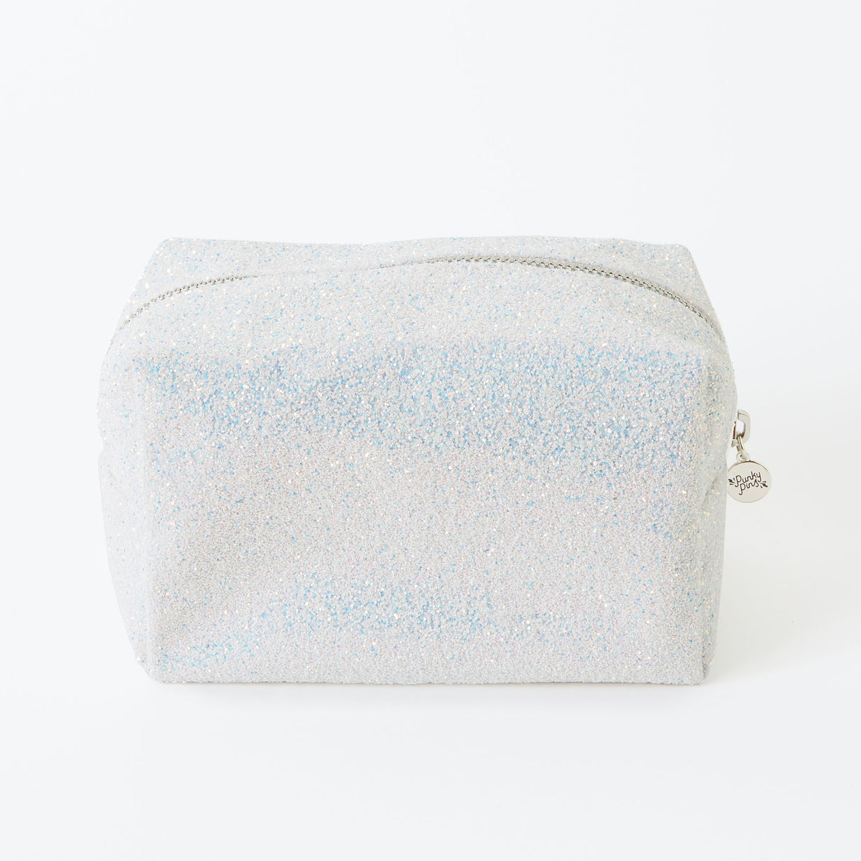 Silver Glitter Make Up Bag