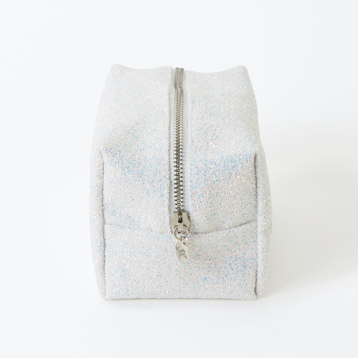 Silver Glitter Make Up Bag