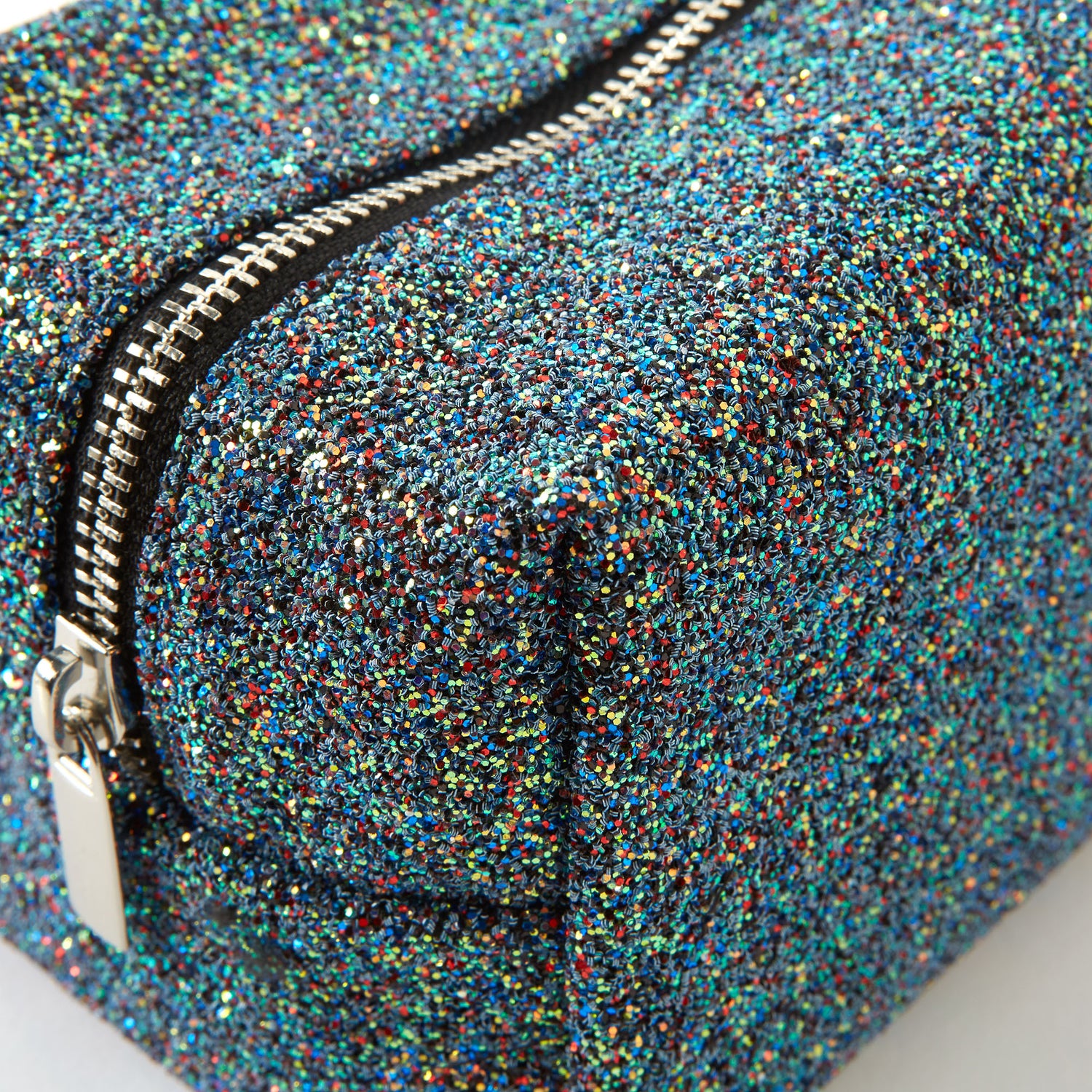 Black Glitter Make Up Bag