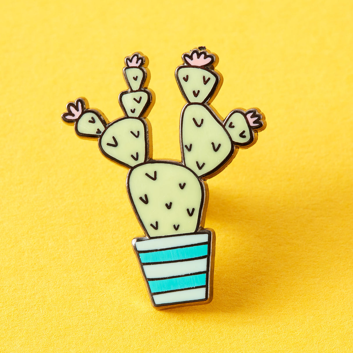 Prickly Pear Cactus Enamel Pin
