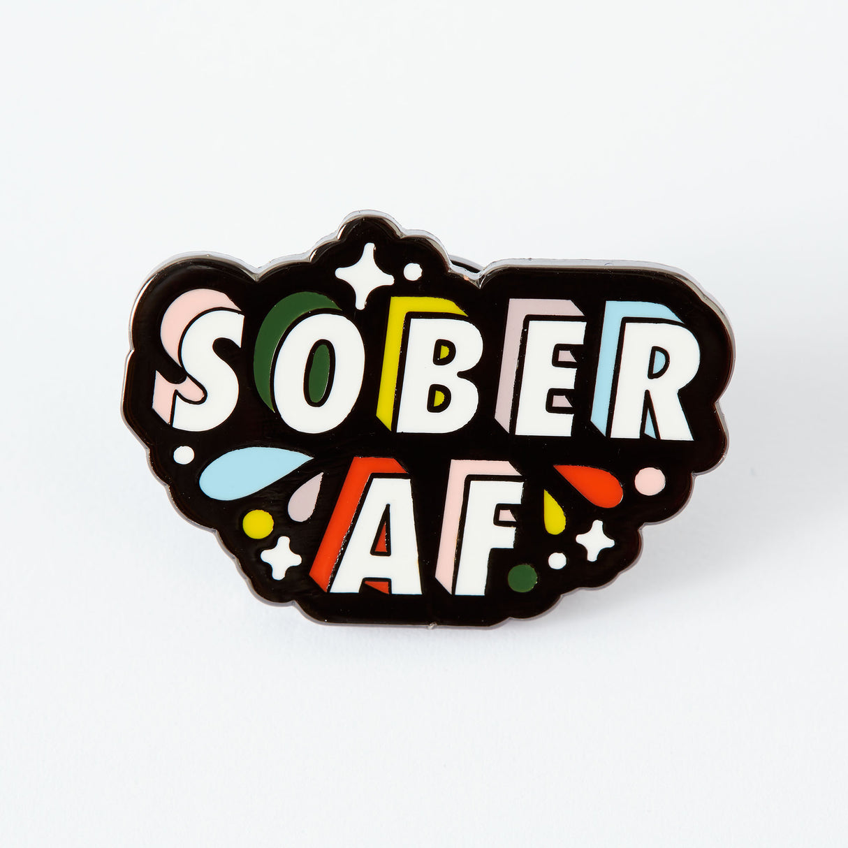 Sober AF Enamel Pin