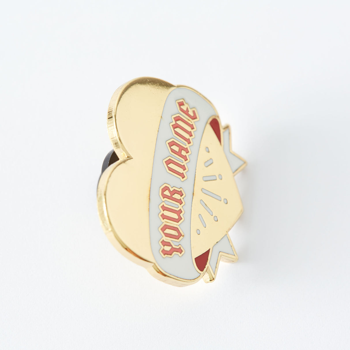 Your Name Heart Enamel Pin