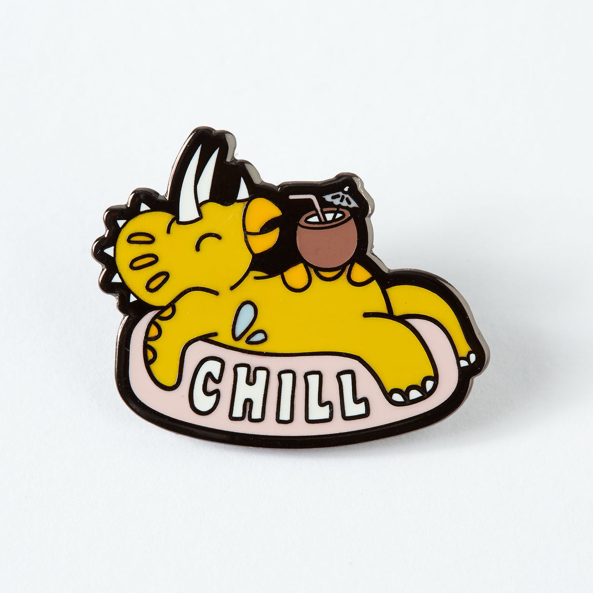 Chill Dinosaur Enamel Pin