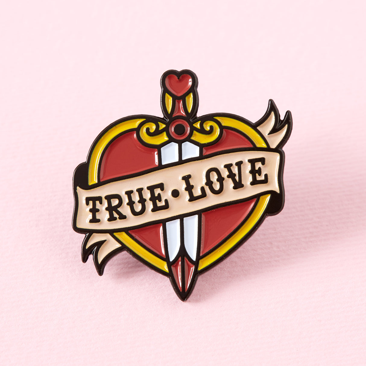 True Love Tattoo Inspired Enamel Pin