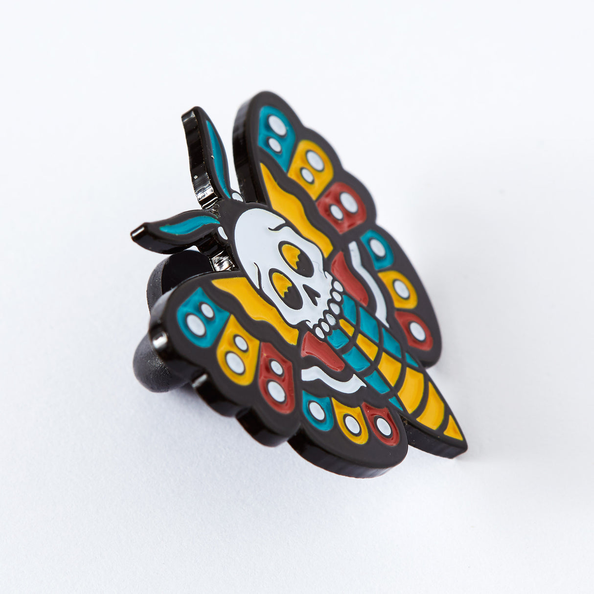 Death Head Moth Tattoo Inspired Enamel Pin