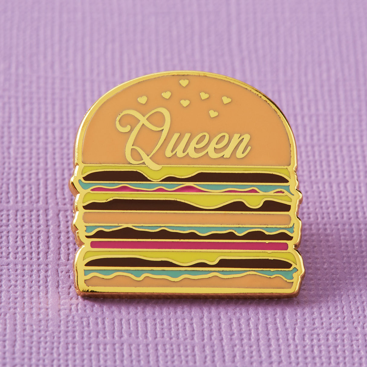 Elorasaurus Burger Queen Enamel Pin