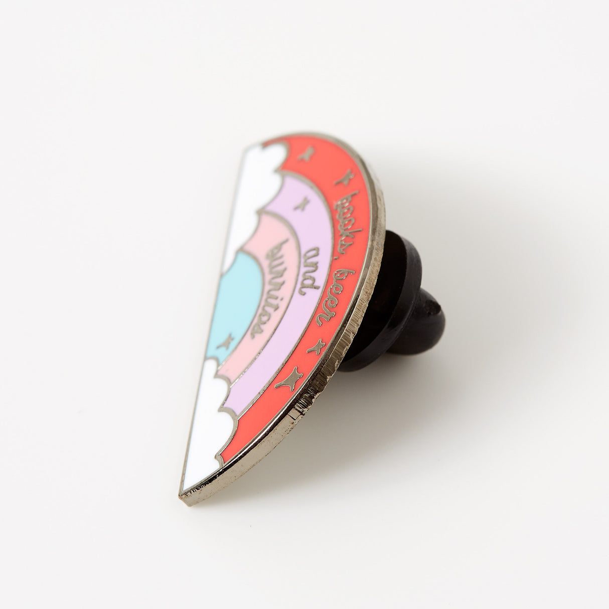 Books, Beer and Burritos Enamel Pin