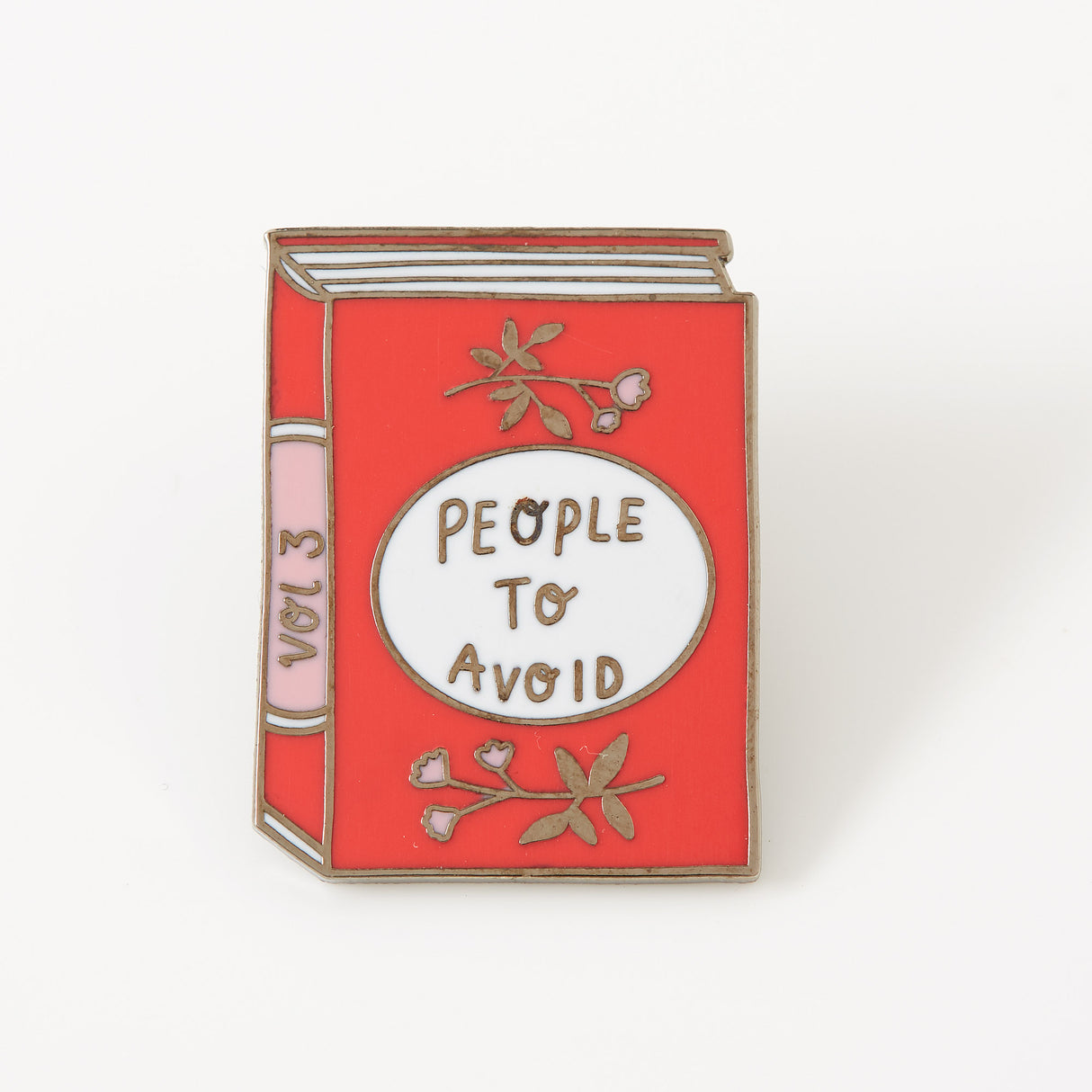 People To Avoid Book Enamel Pin