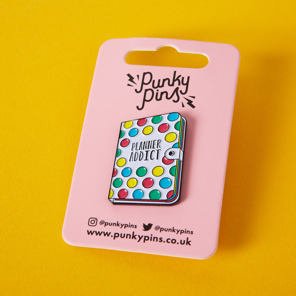 Stationery Planner Addict Enamel Pin