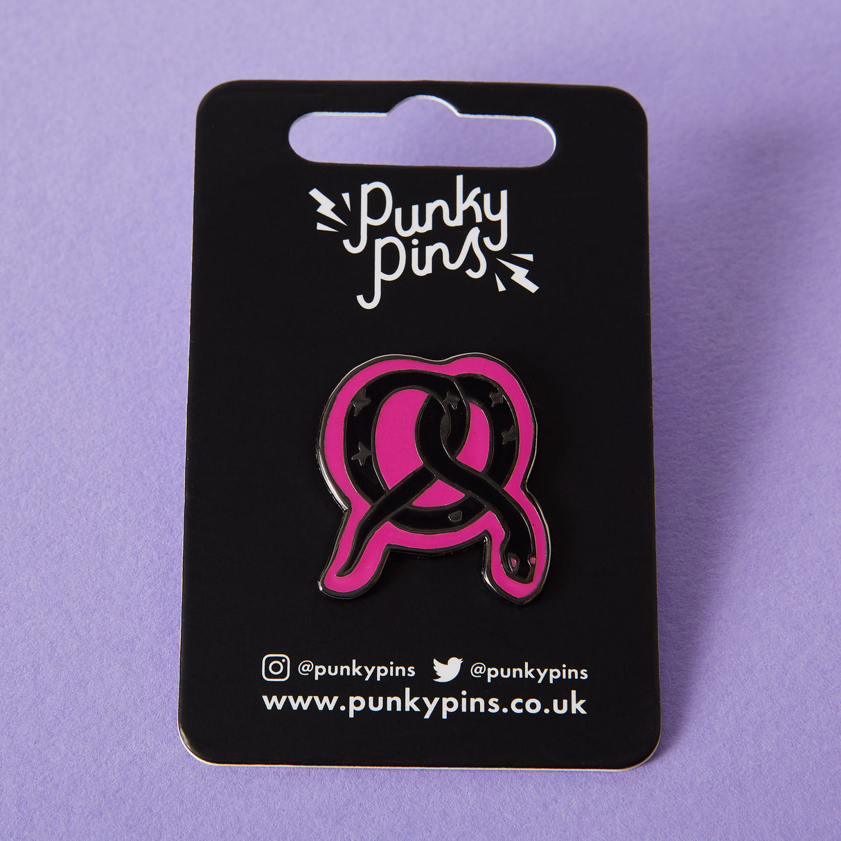 Pretzel Snake Enamel Pin