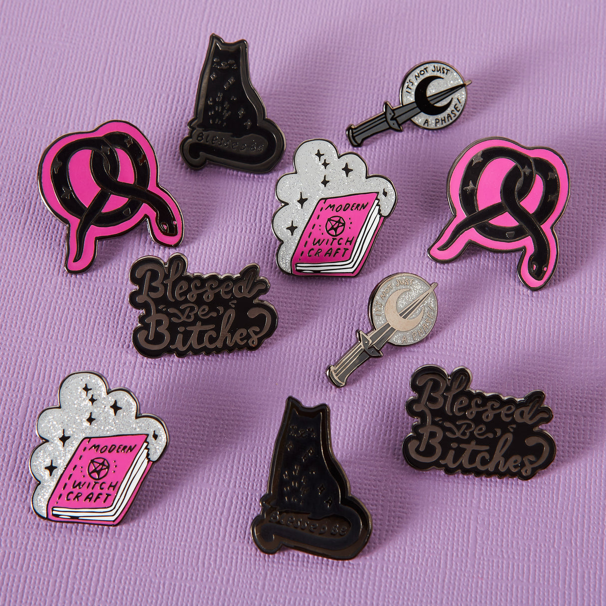 Pretzel Snake Enamel Pin