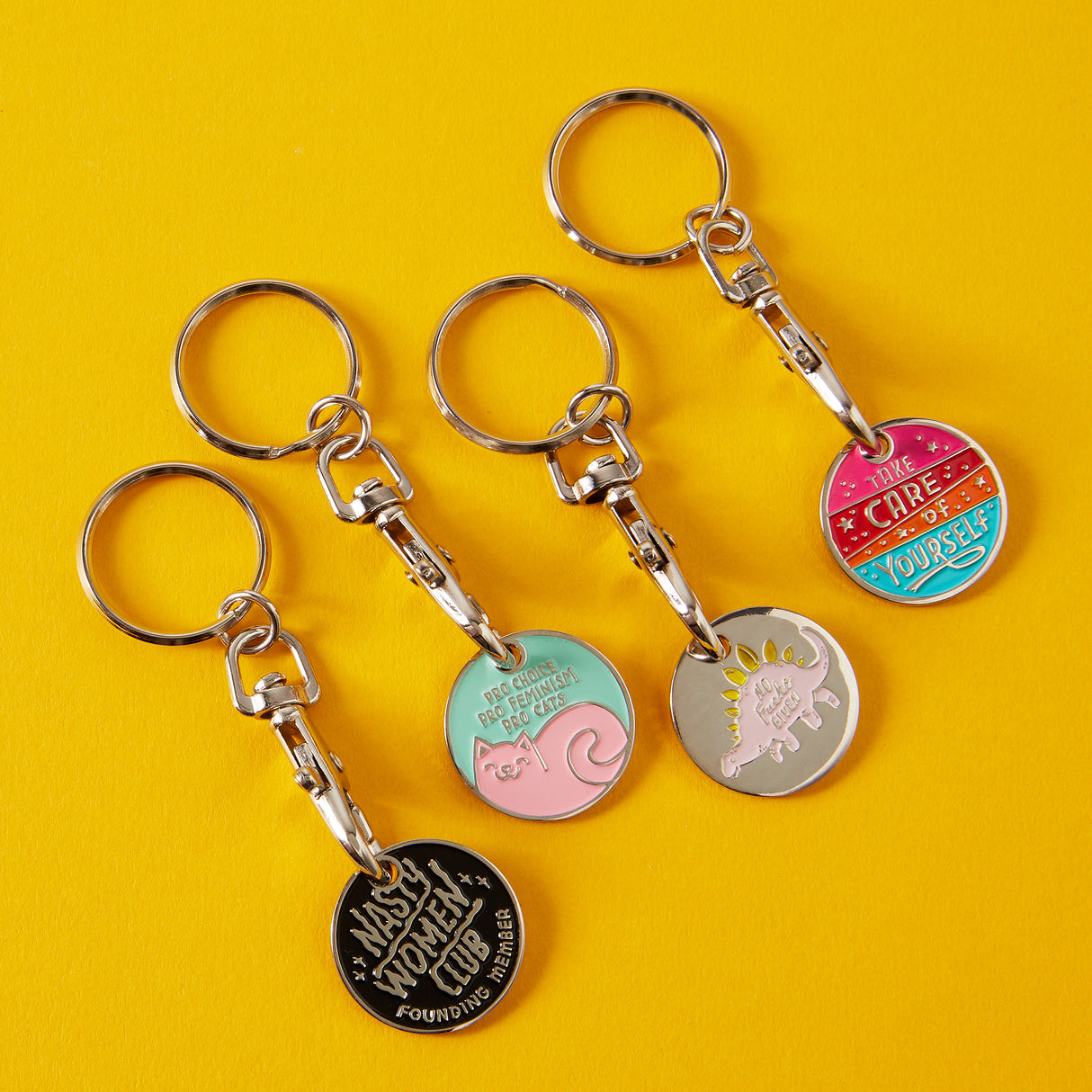 No Fucks Dino Trolley Coin