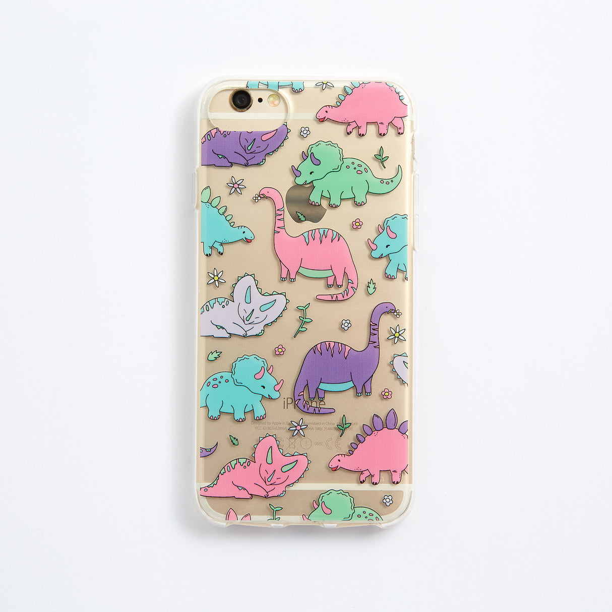 Kawaii Pastel Dinosaur Phone Case