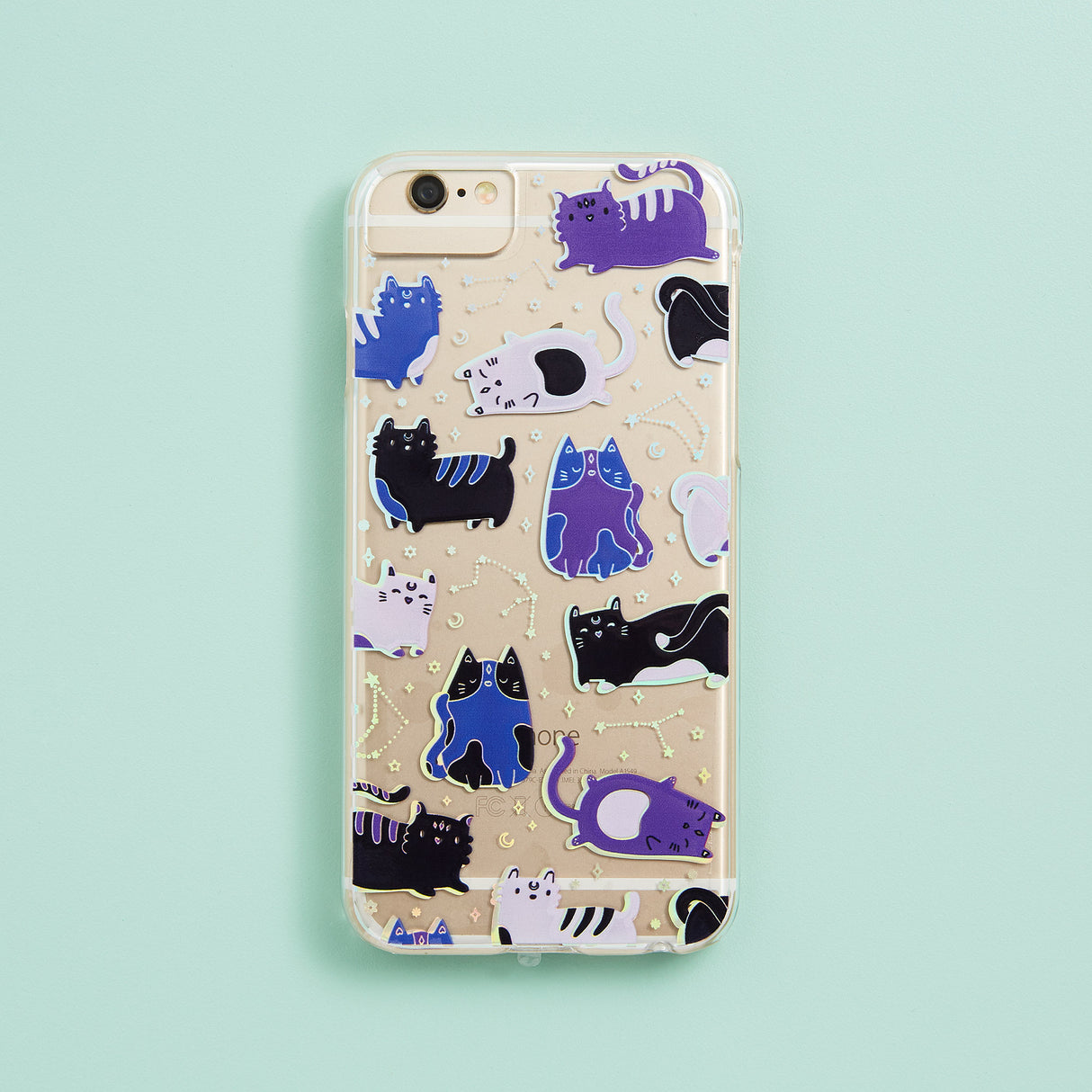 Doodle Dark Cats Phone Case