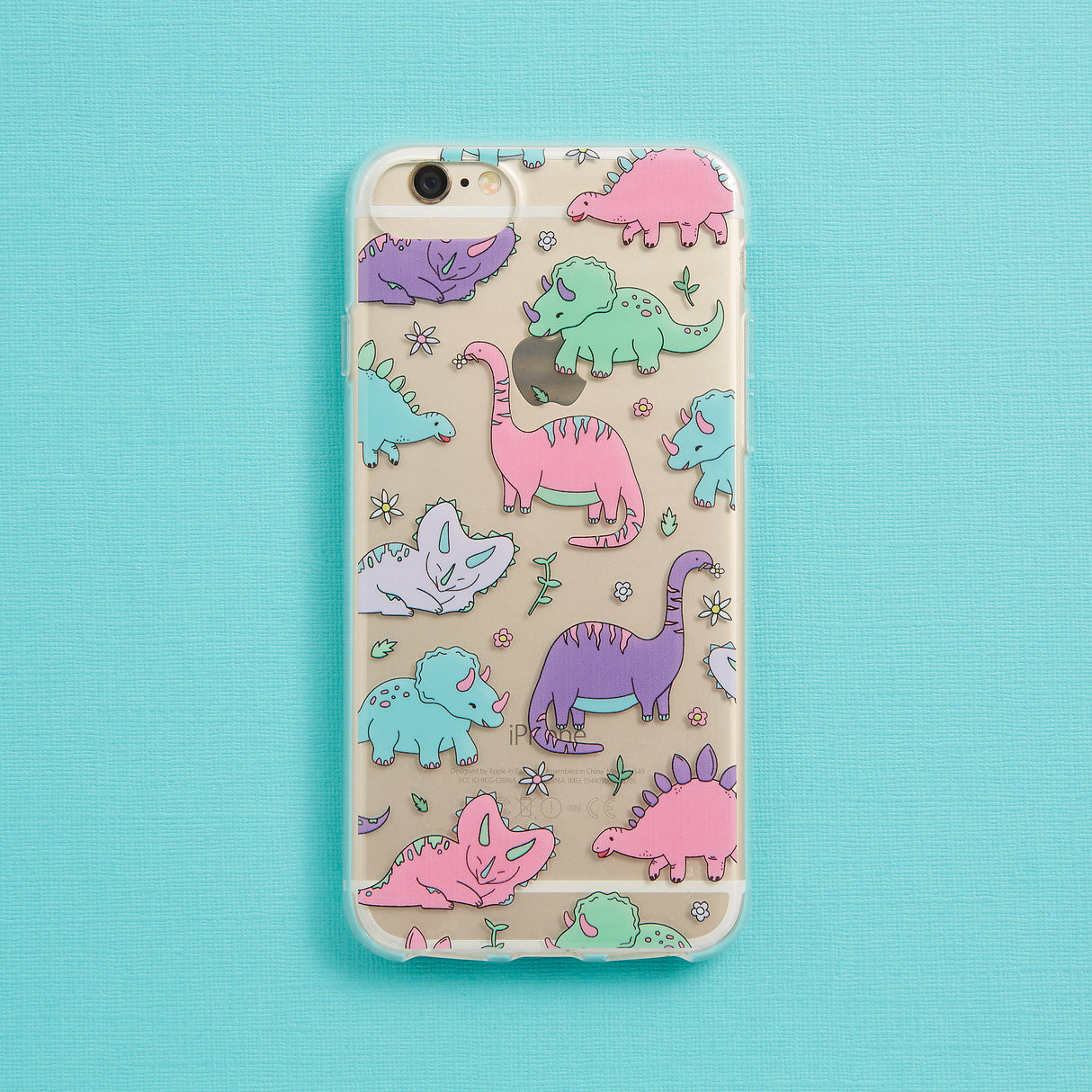 Kawaii Pastel Dinosaur Phone Case