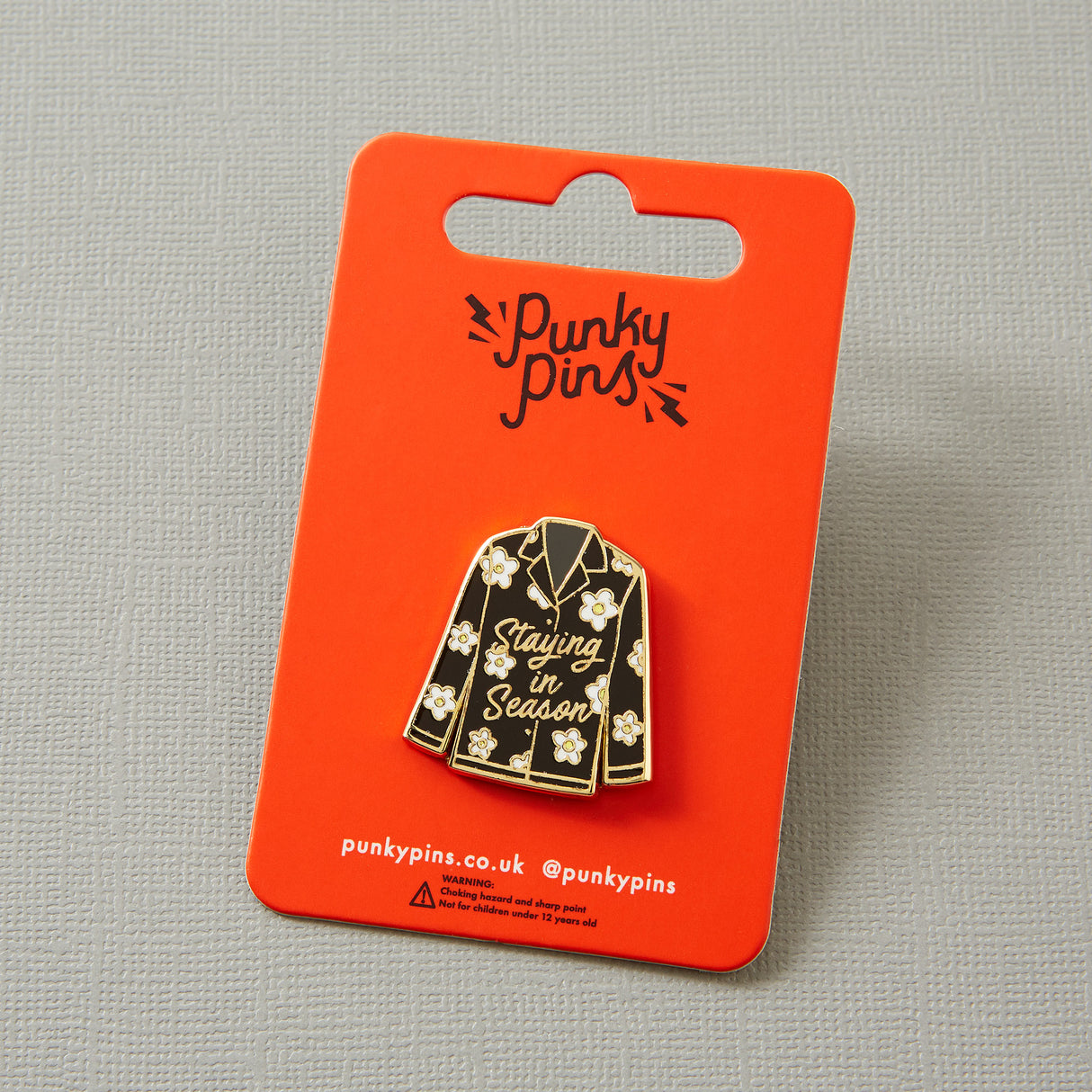 Staying in Season Enamel Pin