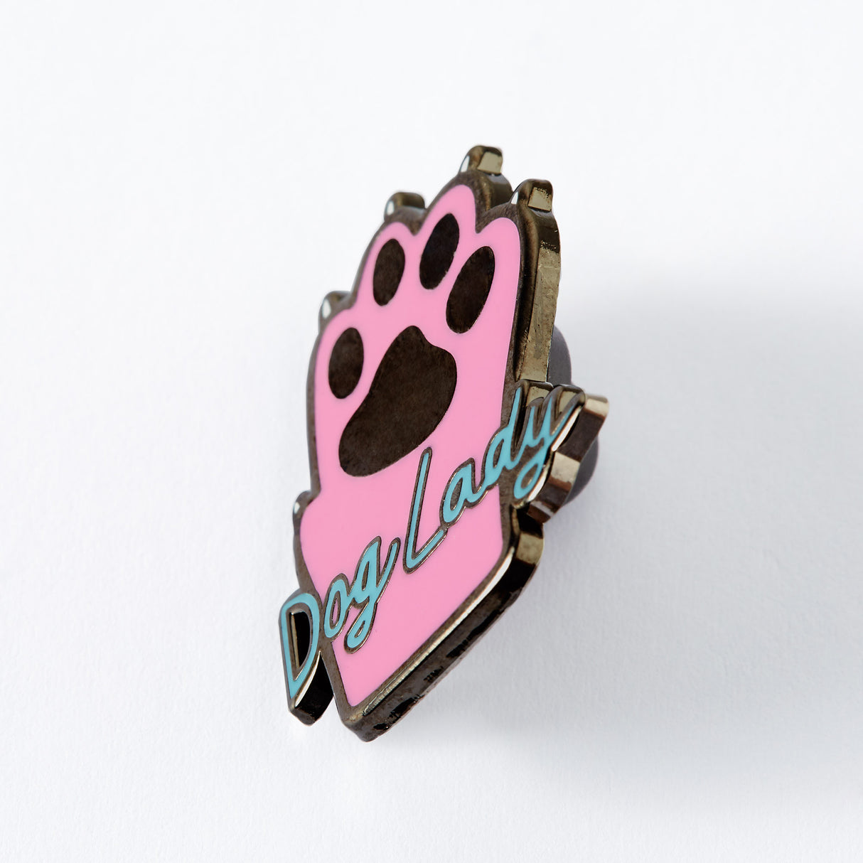 Dog Lady Enamel Pin