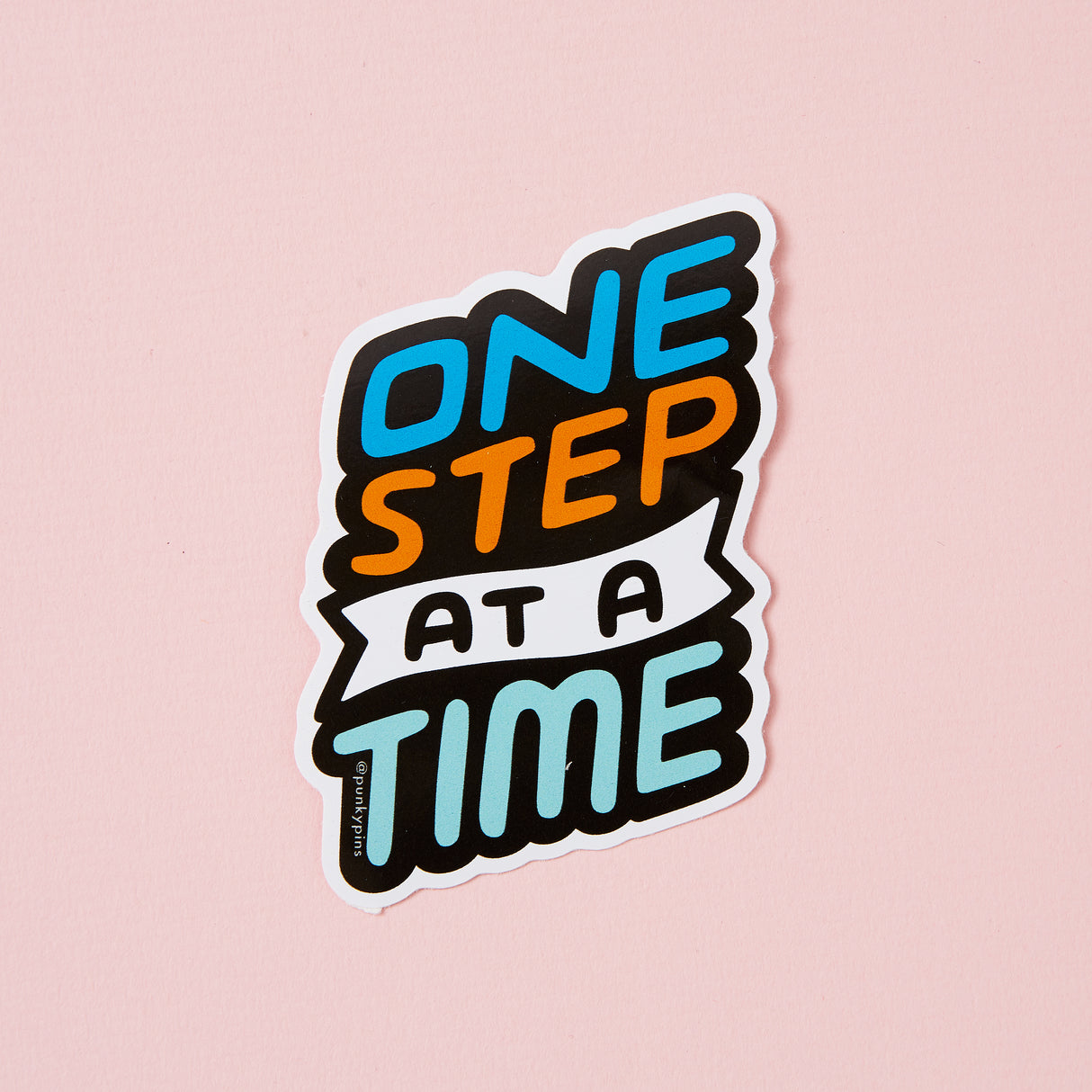 One Step At A Time Vinyl Sticker