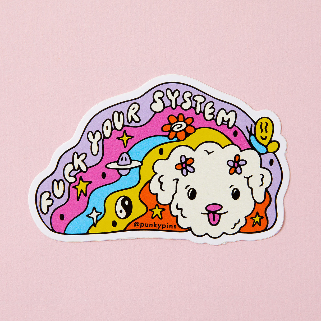 Fuck Your System Vinyl Sticker