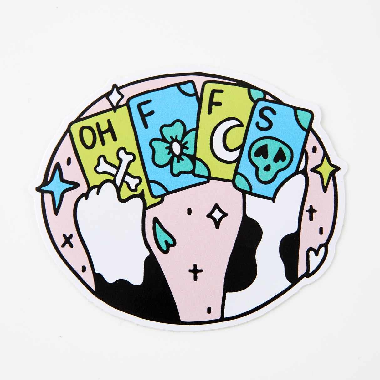 Kitty Poker Vinyl Sticker