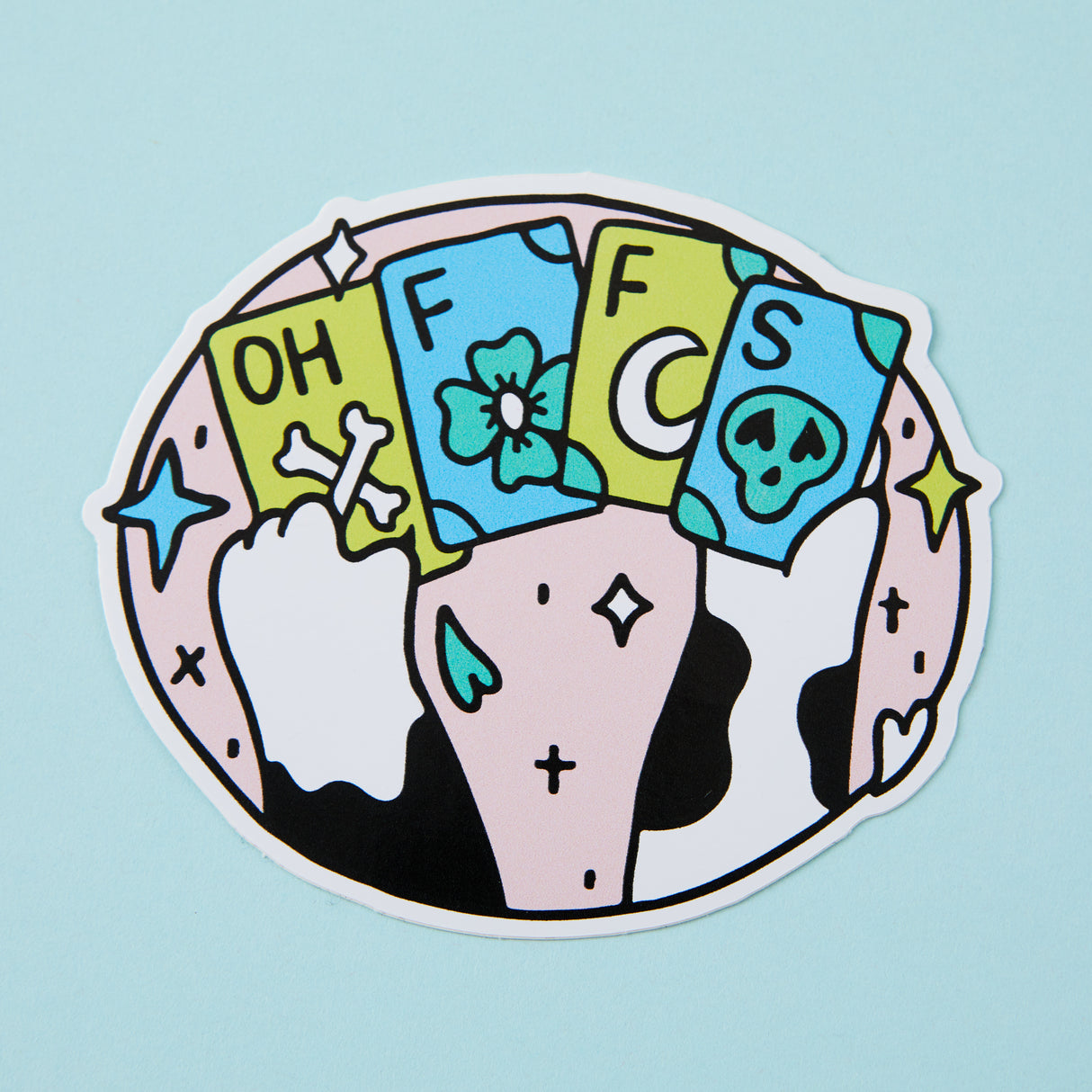 Kitty Poker Vinyl Sticker