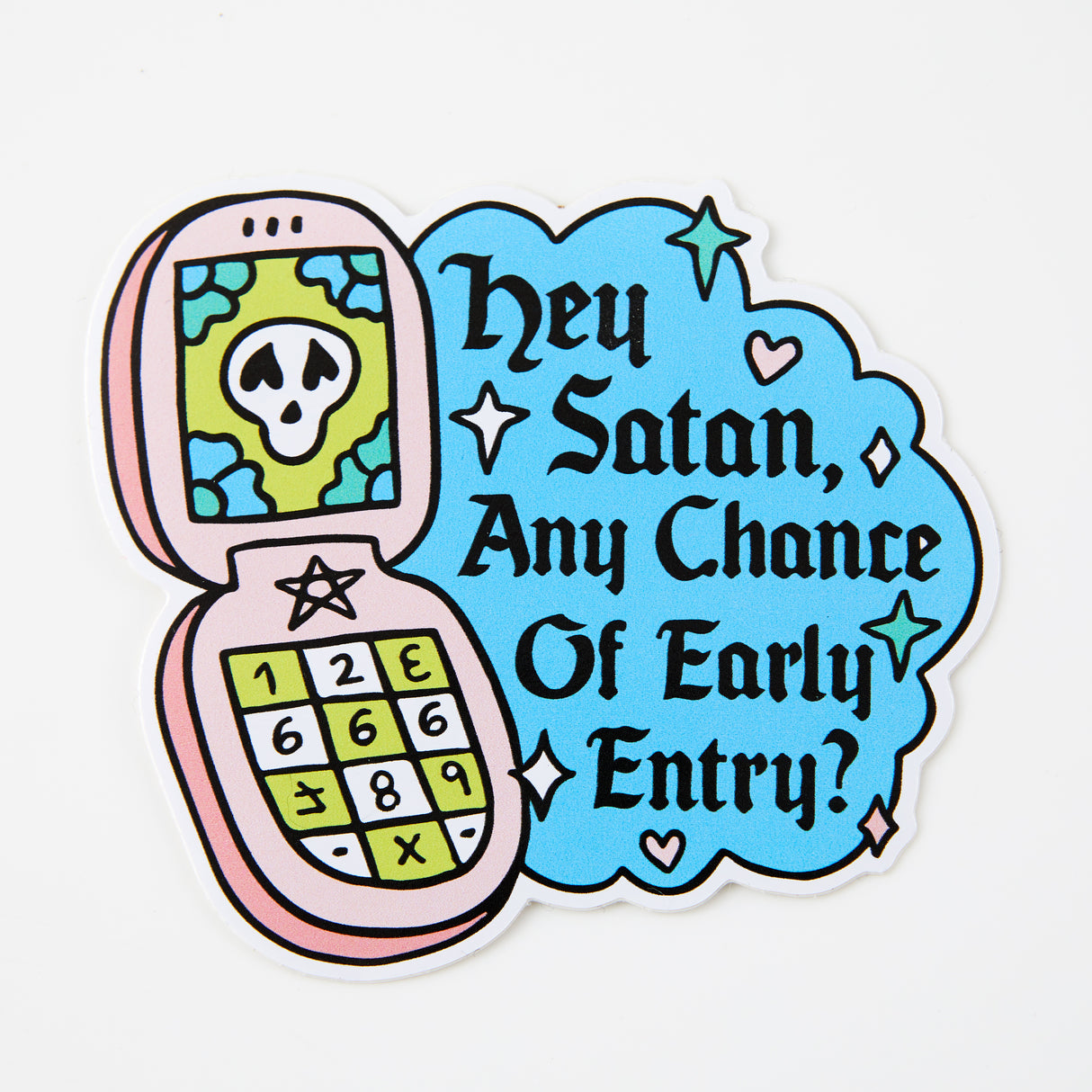Call To Satan Vinyl Sticker