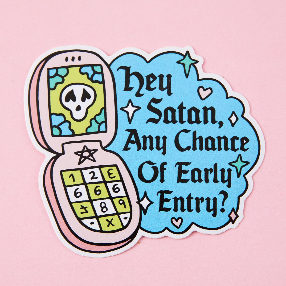 Call To Satan Vinyl Sticker