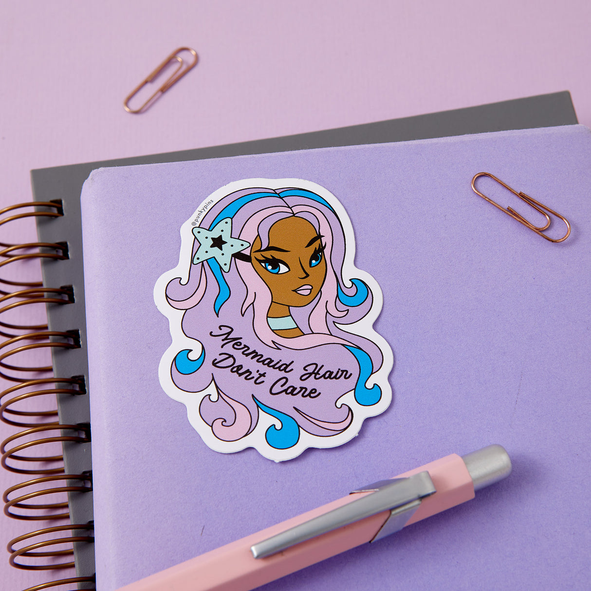 Mermaid Hair Don't Care Vinyl Sticker