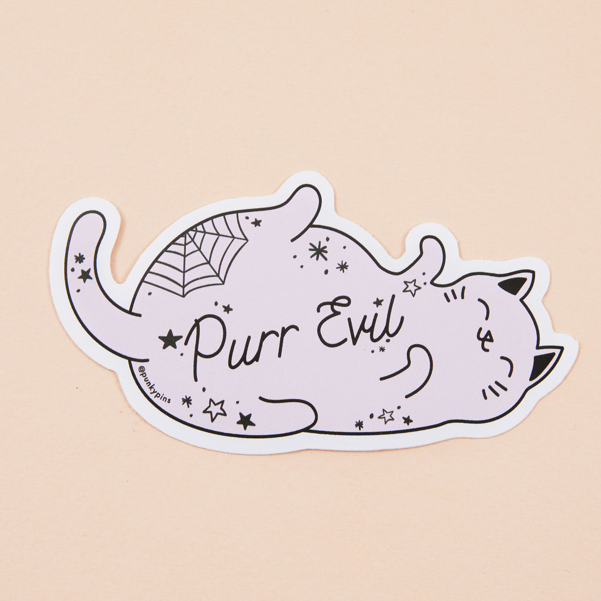 Purr Evil Vinyl Sticker