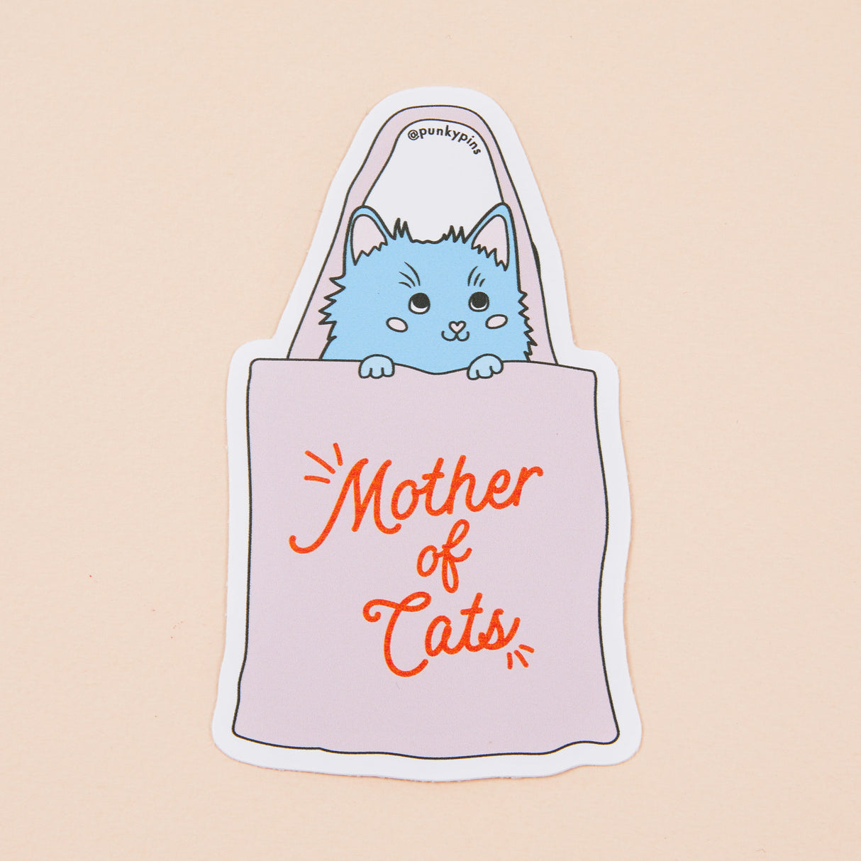 Mother Of Cats Vinyl Sticker
