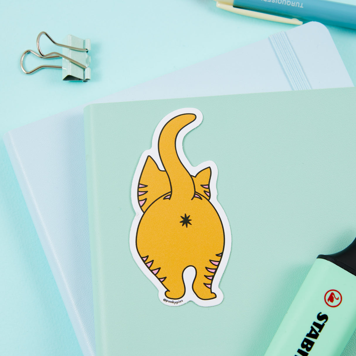 Ginger Cat Vinyl Sticker